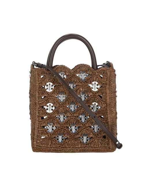 Rabanne Brown Taschen. Braun