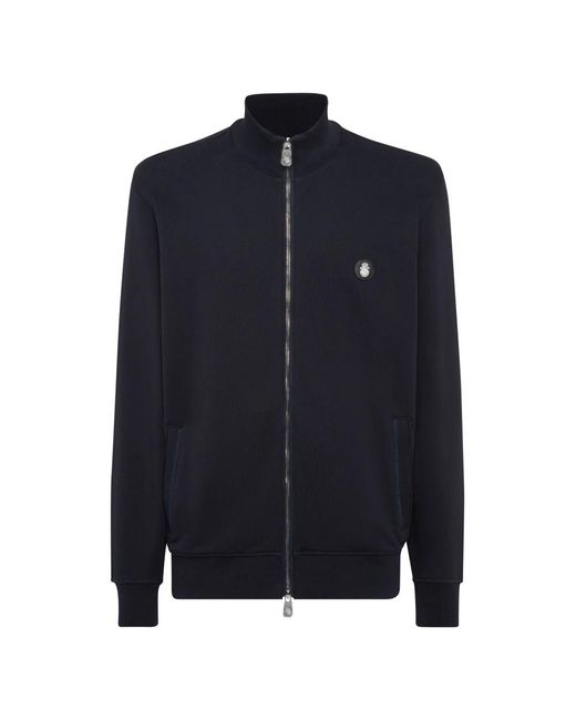 Billionaire Hoodies & Sweatvesten ,Blauw ,Katoen Full-Zip Tracksuit Jacket in het Blue voor heren