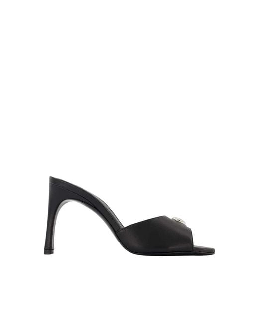 Coperni Black Logo Mules
