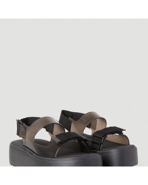 Melissa Black Flat Sandals