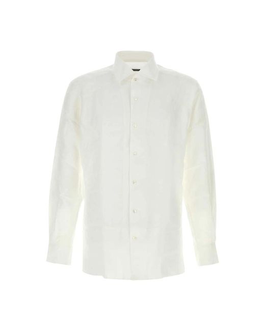 Zegna White Casual Shirts for men