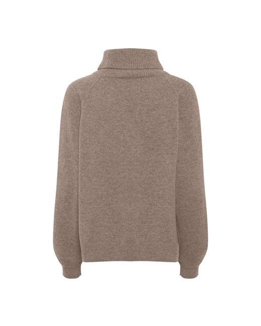 Turtlenecks Gestuz de color Brown