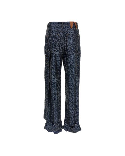 DARKPARK Blue Straight Trousers