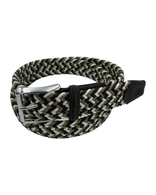 Paolo Vitale Flettet Elastische Riem in het Black