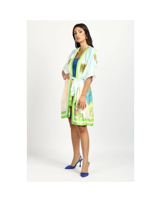 Semicouture Overhemden ,Groen ,Jurk in het Yellow