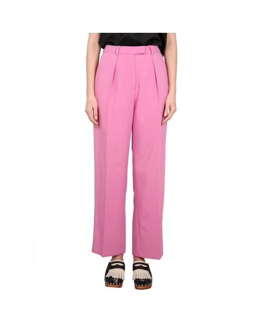 Alysi Wide Broeken in het Pink
