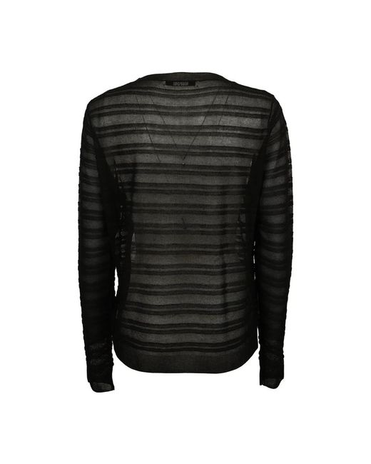 Grifoni Round-Neck Knitwear in het Black voor heren