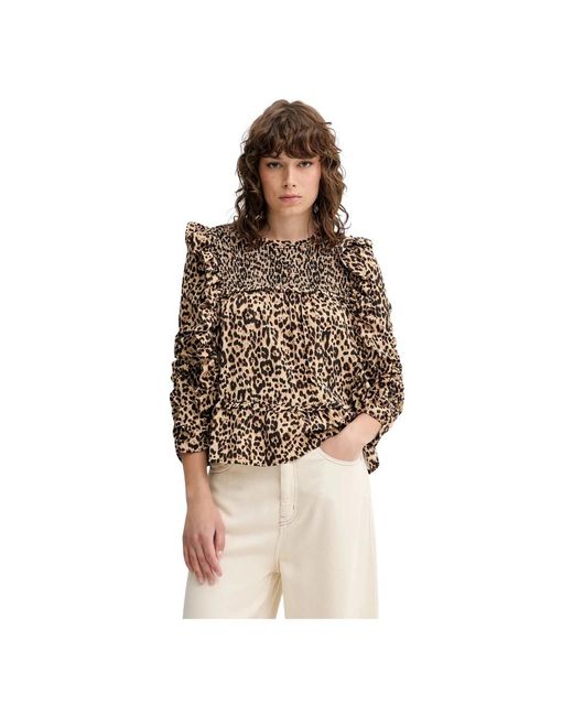 Munthe Crisp Blouse in het Brown