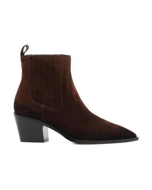 Santoni Brown Cowboy & Biker Boots