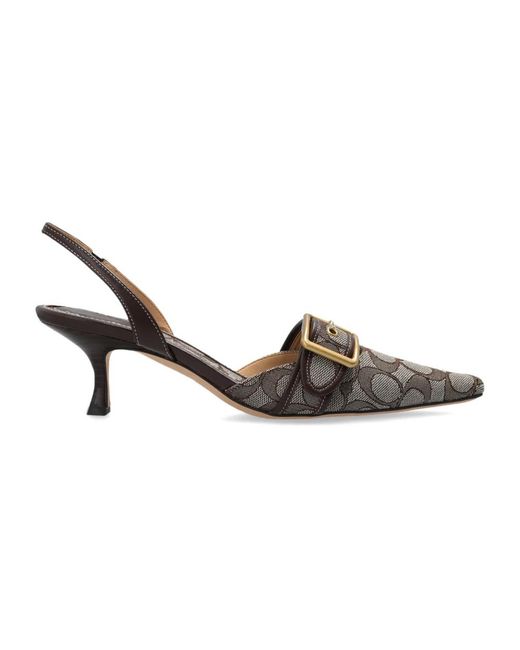 COACH Brown Margot Slingback