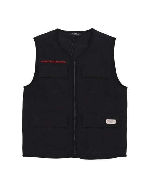 PHOBIA ARCHIVE Blue Waistcoats for men