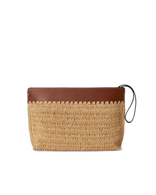 Ralph Lauren Brown Clutches