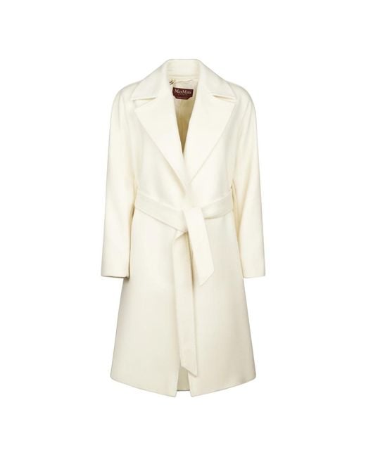Max Mara Natural Belted Coats