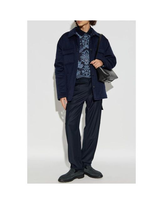 Light Jackets di Etro in Blue da Uomo