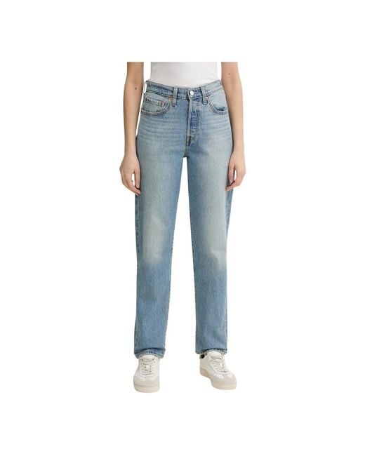 Levi's 501 Crop in het Blue