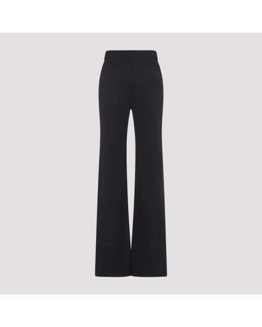 Balenciaga Blue Straight Wool Pants