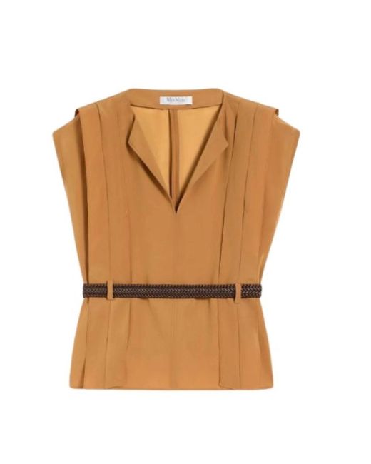 Blouses Max Mara de color Brown