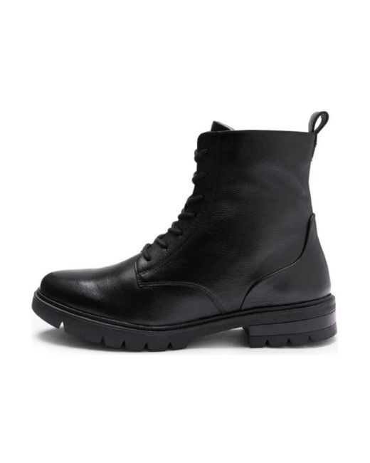 Ara Black Lace-Up Boots