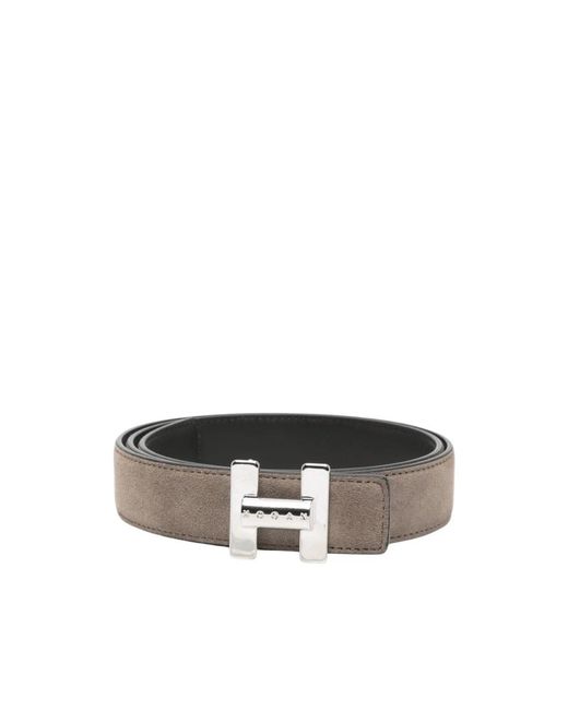 Hogan Logo Plaque Riem in het Gray