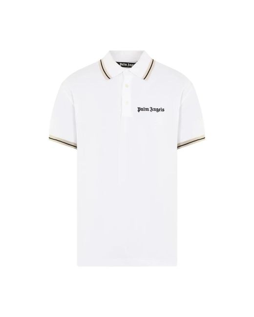 Palm Angels White Polo Shirts for men