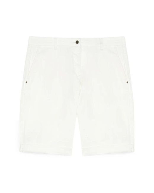 Casual Shorts FIORELLA RUBINO de color White