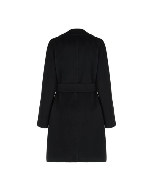 Max Mara Black Belted Coats