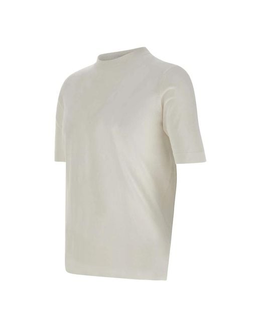 FILIPPO DE LAURENTIIS Gray Round-Neck Knitwear for men