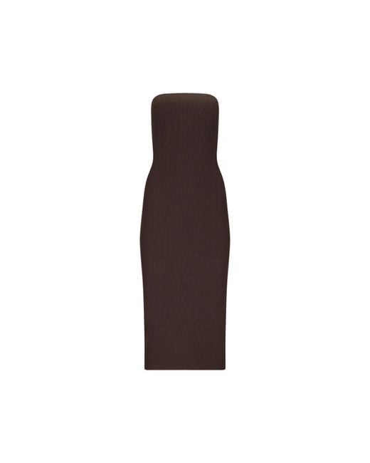 Max Mara Brown Knitted Dresses