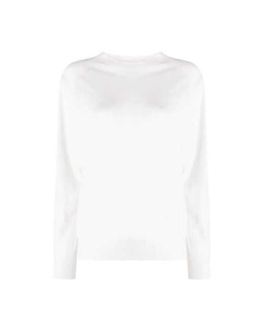 Peserico White Round-Neck Knitwear