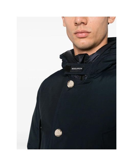 Woolrich Jassen ,Blauw ,Blauwe Arctische Lichtjas Voor Mannen in het Blue voor heren
