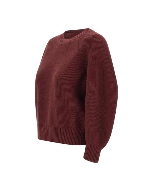 Kaos Red Round-Neck Knitwear