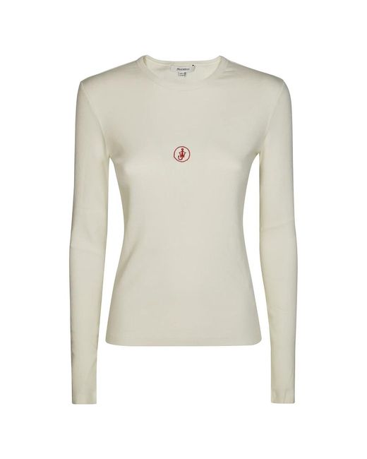 Round-Neck Knitwear J.W. Anderson de color White