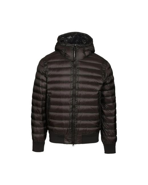 C P Company Black Winter Jackets for men