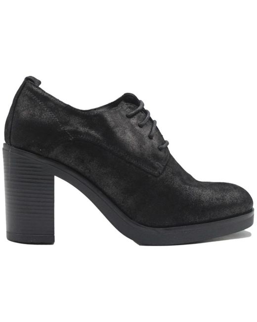CafeNoir Black Heeled Boots