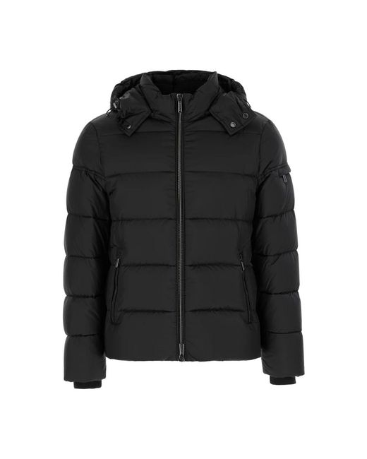 Moorer Jassen ,Zwart ,Nylon Piumino Jacket in het Black voor heren