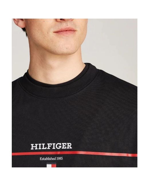 Tommy Hilfiger Black Round-Neck Knitwear for men
