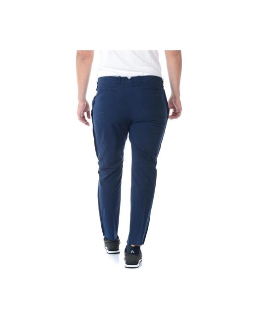 Daniele Alessandrini Blue Slim-Fit Trousers for men