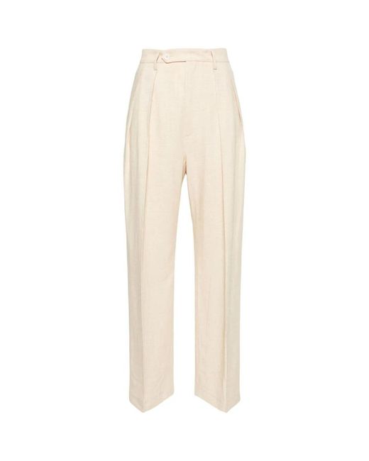 Barena Natural Wide Trousers
