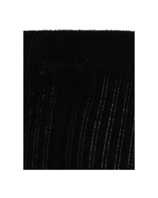 Rick Owens Ondergoed ,Zwart ,Katoen Lange Sokken Met Logo in het Black voor heren