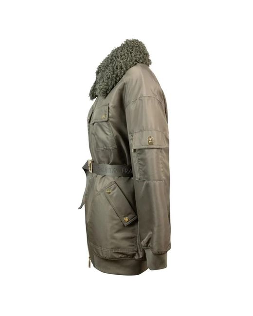 Elisabetta Franchi Green Winter Jackets