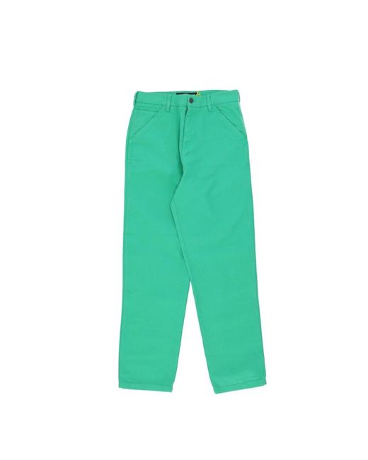 Iuter Green Straight Trousers for men