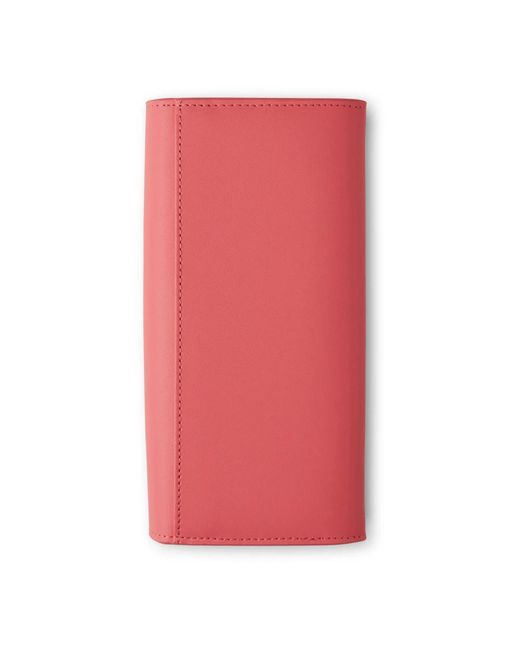 Borbonese Pink Lederbrieftasche mit buchstabendesign