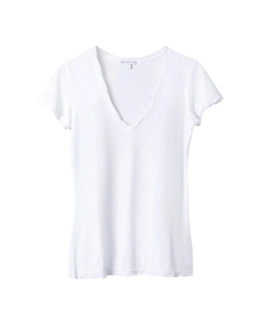 James Perse White T-Shirts