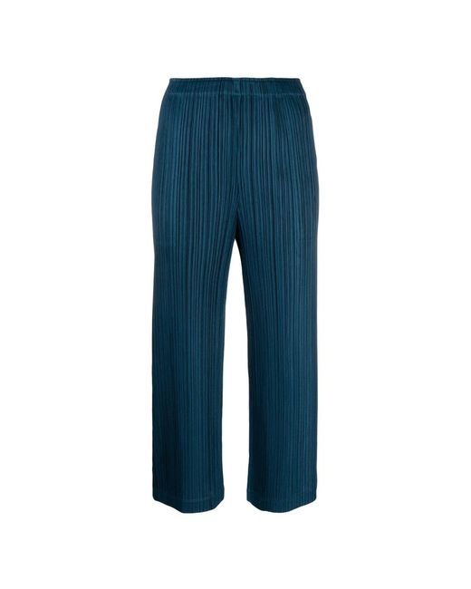 Trousers > wide trousers Issey Miyake pour homme en coloris Blue