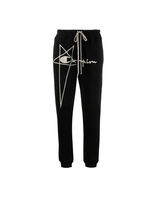 Rick Owens Broeken ,Zwart ,Katoen Champion Joggers in het Black
