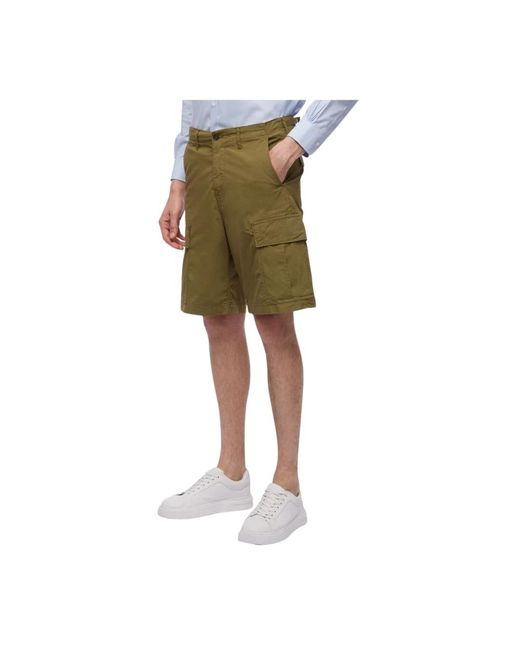 Pantaloni cargo in cotone elasticizzato militare di Brooks Brothers in Green da Uomo