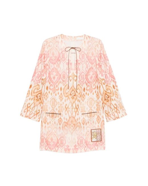 Zimmermann Pink Short Dresses