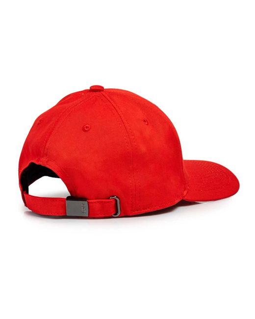 J.O.T.T Accessoires ,Rood ,Katoen Rode Pet Met Klep 2.0 in het Red voor heren