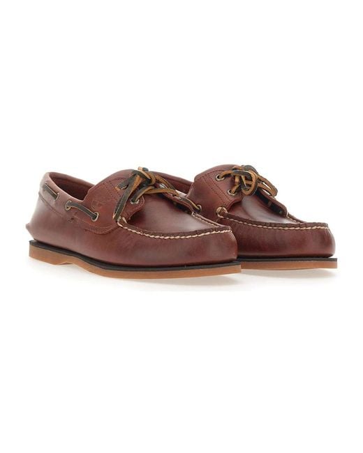 Timberland Brown Boat Shoes for men
