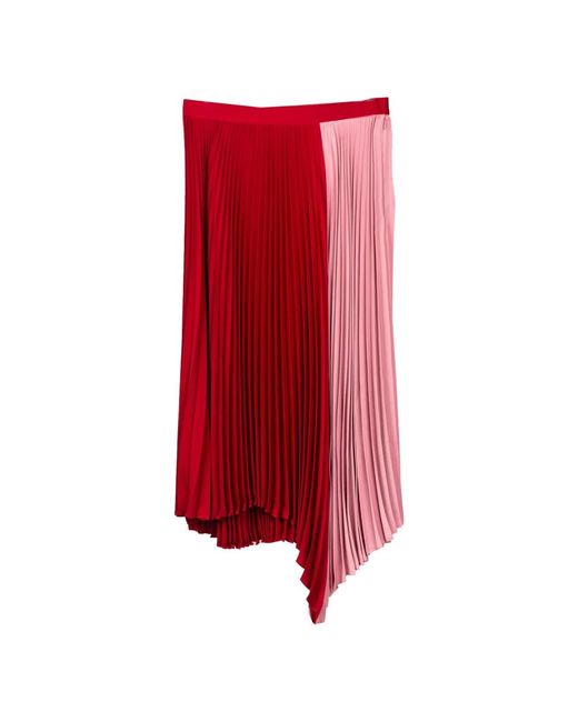 Skirts > midi skirts Maison Kitsuné en coloris Red